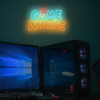 Arcade Gamer Decor Neon Sign USB Powered LED Neon Light for Boy Room Bedroom Wall Decor