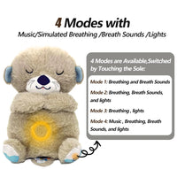 Elephant Plush Toy – Soothing Breathing Companion – Music & Light – Lusy Store