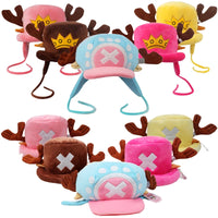 One Piece Tony Chopper Cosplay Plush Toys Hats Plush Cute Cotton Warm Stuffed Fashion Accessories