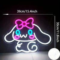 Sanrio Neon Sign Kawaii Anime Room Decor Lights for Girl's Room