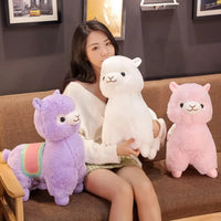 Creative Saddle Alpaca Plush Toy Cute Cartoon Animal Doll Soft Stuffed Home Decoration Kids Birthday Christmas Gift