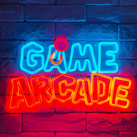 Arcade Gamer Decor Neon Sign USB Powered LED Neon Light for Boy Room Bedroom Wall Decor