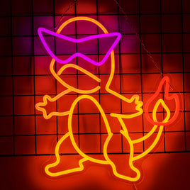 Firedragon Neon Sign for Game Room Man Cave Bar Kids Bedroom Wall Decor USB Powered Gift For Kids