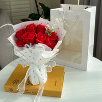 Valentine's Day Artificial Rose Soap Bouquets Eternal Flower Bouquet Gifts Party Home Decor