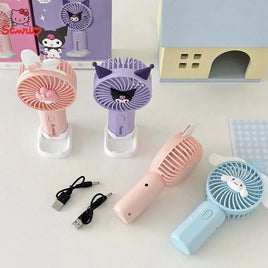 Sweet Mini Fan Cartoon Cinnamoroll Hello Kitty Kuromi Melody Small Fan