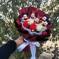 Party Anime Sitting Bear Minnie Mickey Cartoon Hand Office BouquetKids Birthday Valentine's Day Halloween Hallowmas Gift