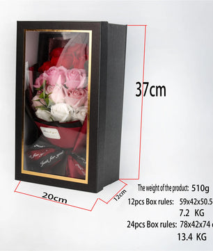 18pcs Roses Bouquet Soap Flower Valentine's Day Gift for Girlfriend