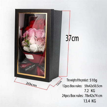 18pcs Roses Bouquet Soap Flower Valentine's Day Gift for Girlfriend