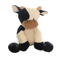 Sitting Milk Cow Year Plush Toys Lifelike Stuffed Animal Doll Cute Appease Cattle For Children Kids Christmas Gift