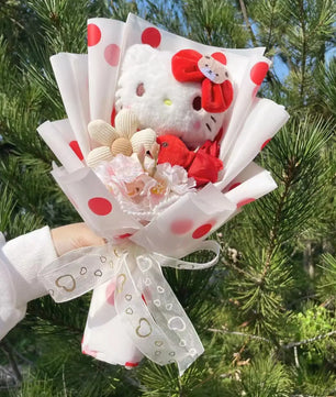 My Melody Kuromi Cinnamoroll Bouquet Plush Doll Toy Gift Box Valentine's Day Christmas Graduation Gifts