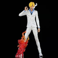 One Piece Series Handheld White Suit Exquisite Model Ornament