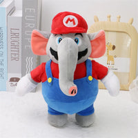 Elephant Mario Luigi Funny Soft Plush Toys Mario Bros Cute Anime Stuffed Animals Festival Gifts