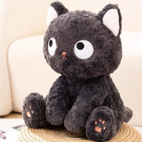 Funny Three Poses Fat Black Cat Plush Stuffed Animals For Boys and Girls Children Gift