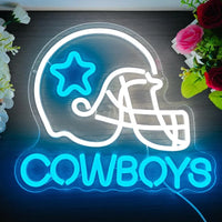 Cowboys Football Neon Wall Decor LED Sign Neon Sign Bedroom Boys Home Bar Club Party