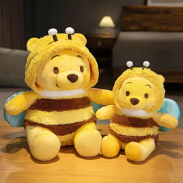 50cm Bee Winnie The Pooh Plush Toys Pillow Kawaii Anime Bear Stuffed Doll Toys For Gifts