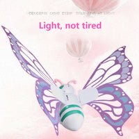 Electric Butterfly Wings Moving Elf Wing with Light Fairy Wings for Kids Birthday Christmas Cosplay