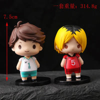 8pcs/Set Haikyuus Action Figure Model Dolls