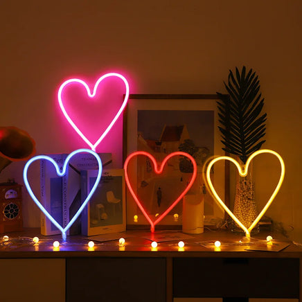 Love LED Neon Sign Light Glowing Valentine's Day Propose Festival Decoration