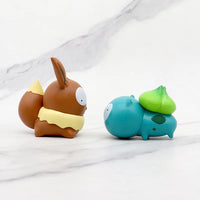 8pcs/set Pokemon Silly Kawaii Big Eye Pikachu Charmander Bulbasaur Funny Gk Action Figure Gift