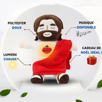 15 inch Breath Jesus Soothes Plush Toy Soft Soothing Plushies Comforting Heart Toy Easter Gifts