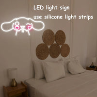 Cinnamoroll Dimmable Led Neon Light For Wall Art Decor Game Room Bedroom Decor Holiday Gift