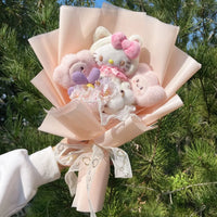 My Melody Kuromi Cinnamoroll Bouquet Plush Doll Toy Gift Box Valentine's Day Christmas Graduation Gifts