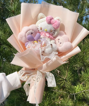 My Melody Kuromi Cinnamoroll Bouquet Plush Doll Toy Gift Box Valentine's Day Christmas Graduation Gifts