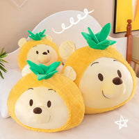 Winnie The Pooh Plush Toys Kawaii Anime Plushie Pineapple Pooh Doll Stuffed Pillows Gift