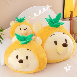 Winnie The Pooh Plush Toys Kawaii Anime Plushie Pineapple Pooh Doll Stuffed Pillows Gift