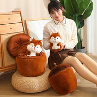 Taiyaki Cat Plush Toy Anime Figure Cat Hiding in Cushion Bag Ferry Animals Plushie Throw Pillow