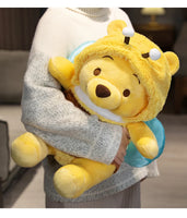 50cm Bee Winnie The Pooh Plush Toys Pillow Kawaii Anime Bear Stuffed Doll Toys For Gifts