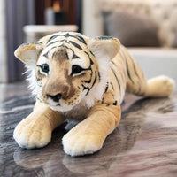 Simulation Lion Tiger Leopard Plush Toys Cute Stuffed Soft Decor Gift