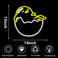 Gudetama Neon Light Anime Wall Decor for Bedroom Livingroom Kids Room Kawaii Gifts