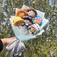 One Piece Plush Flower Bouquets Creative Handmade Craft Valentine Christmas Graduation Gifts