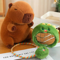 Capybara Plush Toy Simulation Capibara Cosplay Rabbit Dinosaur Dog Frog Decor