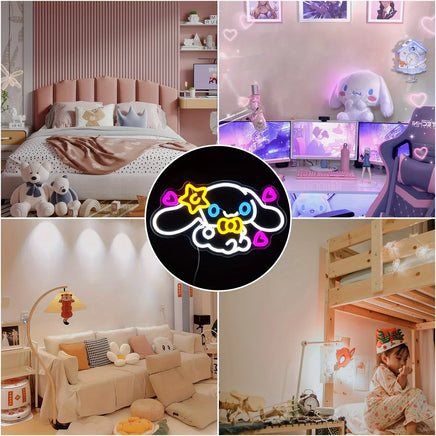 Cinnamoroll Neon Sign Dimmable USB Powered Japanese Anime Cute Cartoon Kawaii for Girl's Room Decor