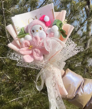 My Melody Kuromi Cinnamoroll Bouquet Plush Doll Toy Gift Box Valentine's Day Christmas Graduation Gifts