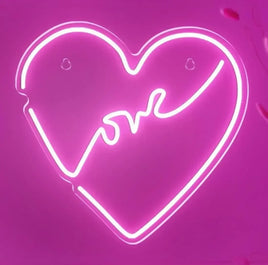 Love Neon Sign Lights USB Powered Party Home Bedroom Bar Man Birthday Party Decoration