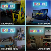 Arcade Neon Signs for Wall Decor USB LED Light Sign Bedroom Kid Room Neon Light Gift