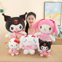 Kawali Kuromi Hello Kitty My Melody Cinnamoroll Pillow Plush Toys Stuffed Doll for Kids Christmas Gift