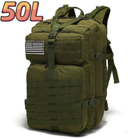 30L/50L 1000D Nylon Waterproof Trekking and Fishing Backpack