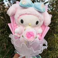 Kuromi My Melody Hello Kitty Cinnamoroll Plush Bouquet Valentine's Day Christmas Graduation Holiday Gift