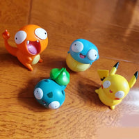 Pokemon Fool Stupid Pikachu Bulbasaur Charmander Squirtle Cute Figure Collection Model Toys