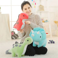 Triceratops Dinosaur Stuffed Toy – Soft Plush Animal – 11.8/19.7in – Lusy Store