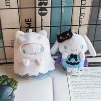 Hello Kitty Halloween Doll Cinnamoroll Kuromi Kawaii Ghost Plush Toy Key Pendant Gifts Halloween Toys