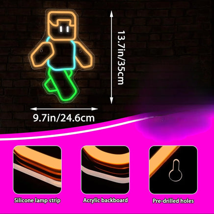 Gaming Neon Light Sign Dimmable Aesthetics For Wall Decor Room Party Shop Gamers Club Gift