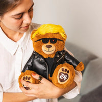 Bear Stuffed Doll Bear Plush Bear for Trump Supporters and Patriotic Americans