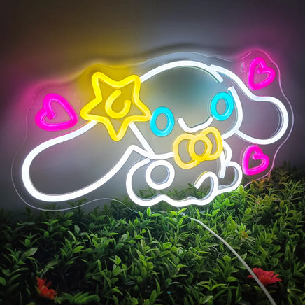 Cinnamoroll Neon Sign Dimmable USB Powered Japanese Anime Cute Cartoon Kawaii for Girl's Room Decor