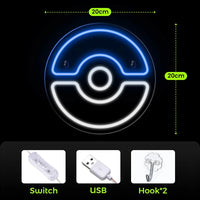 Pokemon Neon Sign Night Lamp Decoration Bedroom