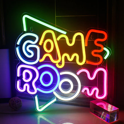 Game Room Neon Sign LED Wall Decor USB Powered Acrylic Lighting Bedroom Bedside Wall Decor Gift